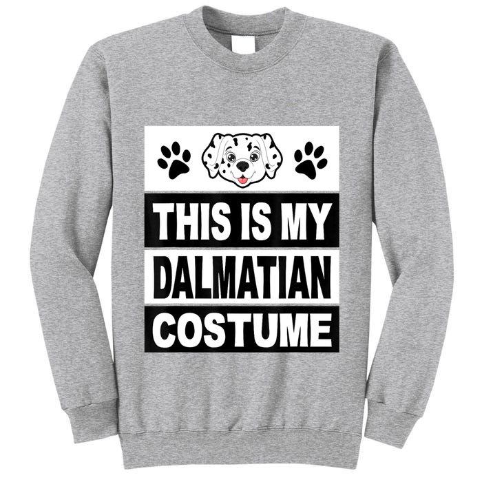 Retro Dalmatian Costume Halloween Easy Lazy Diy Tall Sweatshirt