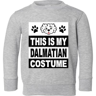Retro Dalmatian Costume Halloween Easy Lazy Diy Toddler Sweatshirt