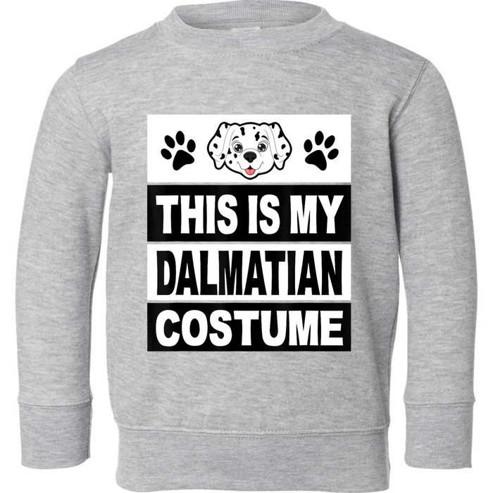 Retro Dalmatian Costume Halloween Easy Lazy Diy Toddler Sweatshirt