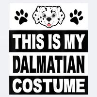 Retro Dalmatian Costume Halloween Easy Lazy Diy Sueded Cloud Jersey T-Shirt