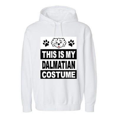 Retro Dalmatian Costume Halloween Easy Lazy Diy Garment-Dyed Fleece Hoodie