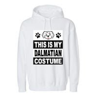 Retro Dalmatian Costume Halloween Easy Lazy Diy Garment-Dyed Fleece Hoodie