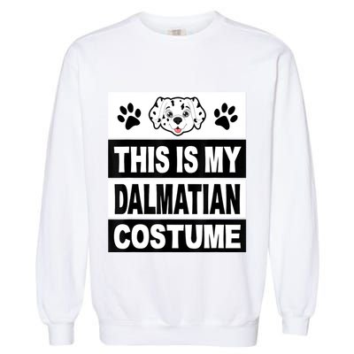 Retro Dalmatian Costume Halloween Easy Lazy Diy Garment-Dyed Sweatshirt