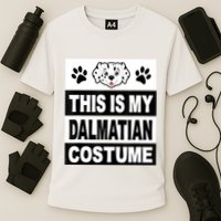 Retro Dalmatian Costume Halloween Easy Lazy Diy Performance Shirt
