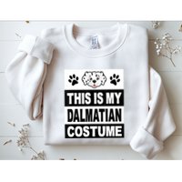 Retro Dalmatian Costume Halloween Easy Lazy Diy Sweatshirt
