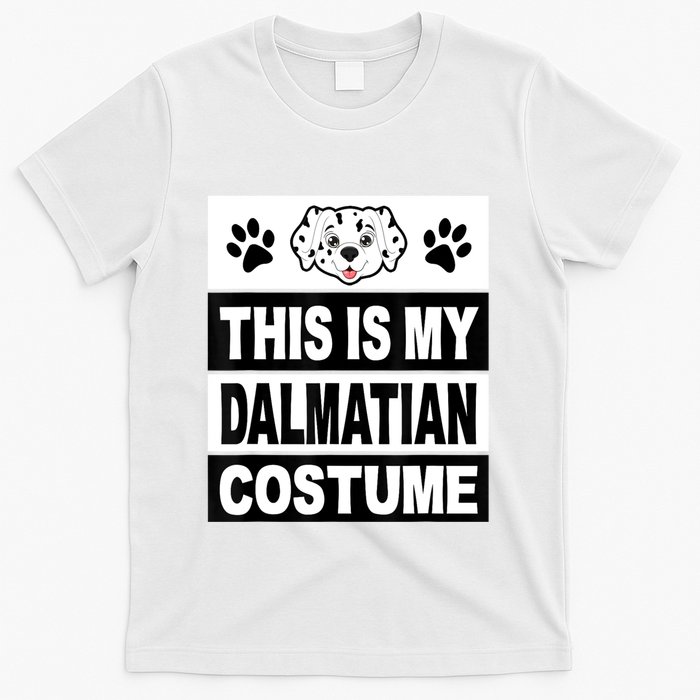Retro Dalmatian Costume Halloween Easy Lazy Diy T-Shirt