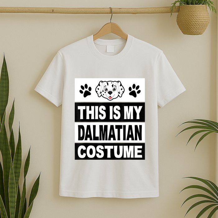 Retro Dalmatian Costume Halloween Easy Lazy Diy T-Shirt