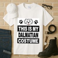 Retro Dalmatian Costume Halloween Easy Lazy Diy Tall T-Shirt