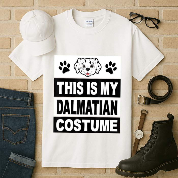 Retro Dalmatian Costume Halloween Easy Lazy Diy Tall T-Shirt