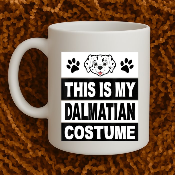 Retro Dalmatian Costume Halloween Easy Lazy Diy Mug
