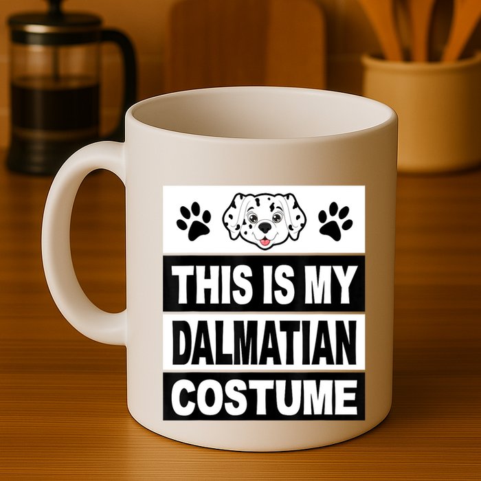 Retro Dalmatian Costume Halloween Easy Lazy Diy Mug