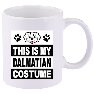 Retro Dalmatian Costume Halloween Easy Lazy Diy 11oz C Handle Ceramic Mug