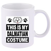 Retro Dalmatian Costume Halloween Easy Lazy Diy 11oz C Handle Ceramic Mug
