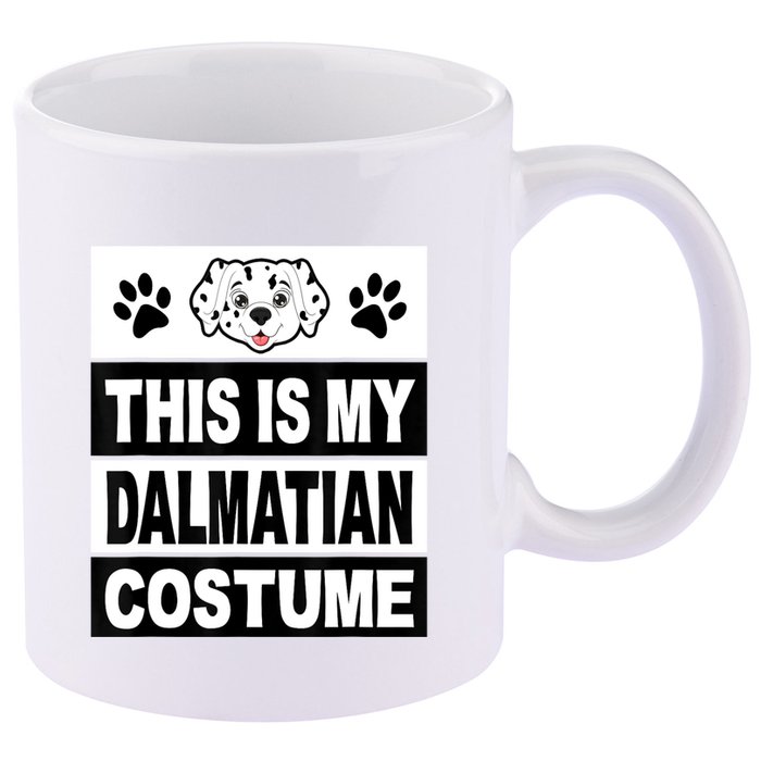 Retro Dalmatian Costume Halloween Easy Lazy Diy 11oz C Handle Ceramic Mug
