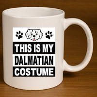 Retro Dalmatian Costume Halloween Easy Lazy Diy 11oz C Handle Ceramic Mug