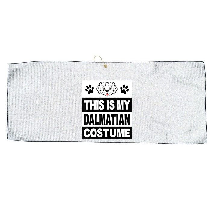 Retro Dalmatian Costume Halloween Easy Lazy Diy Large Microfiber Waffle Golf Towel