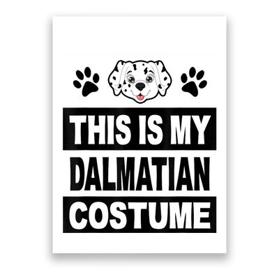 Retro Dalmatian Costume Halloween Easy Lazy Diy Poster