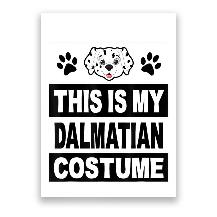 Retro Dalmatian Costume Halloween Easy Lazy Diy Poster