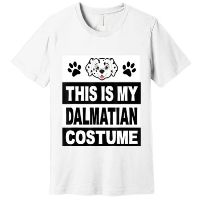 Retro Dalmatian Costume Halloween Easy Lazy Diy Premium T-Shirt