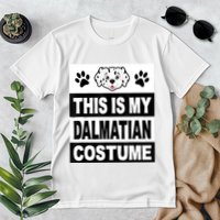 Retro Dalmatian Costume Halloween Easy Lazy Diy Premium T-Shirt
