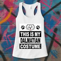 Retro Dalmatian Costume Halloween Easy Lazy Diy Womens Tank Top