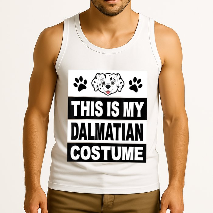 Retro Dalmatian Costume Halloween Easy Lazy Diy Tank Top