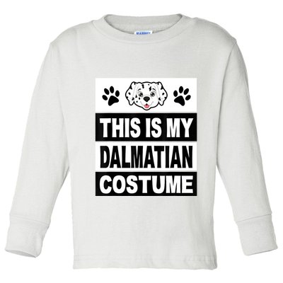 Retro Dalmatian Costume Halloween Easy Lazy Diy Toddler Long Sleeve Shirt