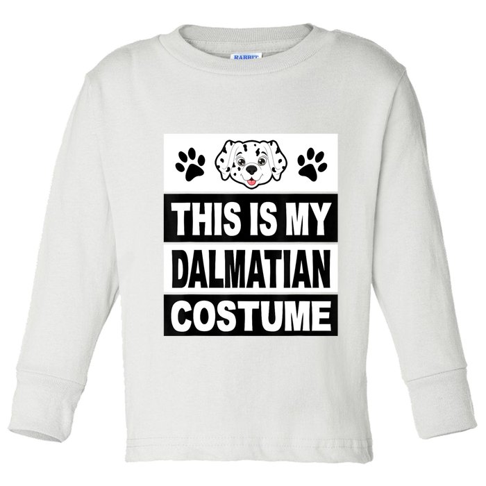 Retro Dalmatian Costume Halloween Easy Lazy Diy Toddler Long Sleeve Shirt