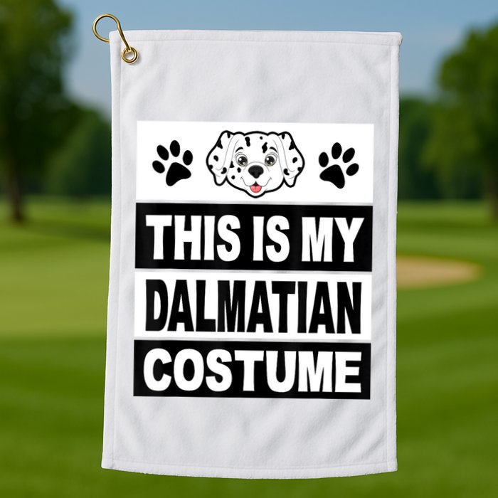 Retro Dalmatian Costume Halloween Easy Lazy Diy Golf Towel