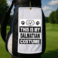 Retro Dalmatian Costume Halloween Easy Lazy Diy Golf Towel