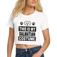 Retro Dalmatian Costume Halloween Easy Lazy Diy Crop Top