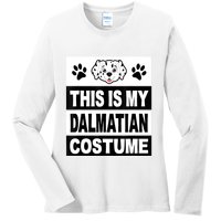 Retro Dalmatian Costume Halloween Easy Lazy Diy Ladies Long Sleeve Shirt