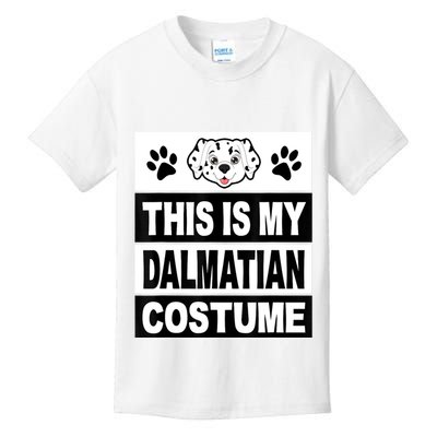 Retro Dalmatian Costume Halloween Easy Lazy Diy Kids T-Shirt