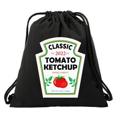 Red Diy Costume Matching Couples Groups Halloween Drawstring Bag
