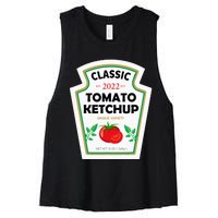 Red Diy Costume Matching Couples Groups Halloween Women's Racerback Cropped Tank