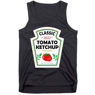 Red Diy Costume Matching Couples Groups Halloween Tank Top