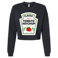 Red Diy Costume Matching Couples Groups Halloween Cropped Pullover Crew