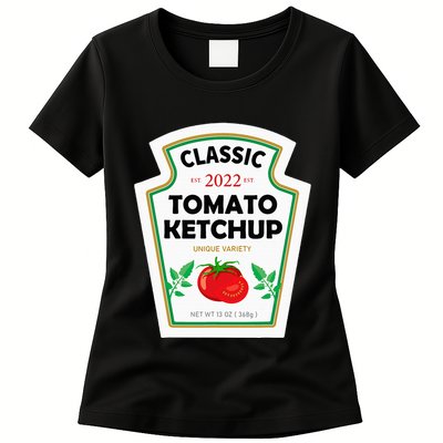 Red Diy Costume Matching Couples Groups Halloween Womens T-Shirt