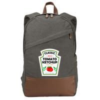 Red Diy Costume Matching Couples Groups Halloween Cotton Canvas Backpack