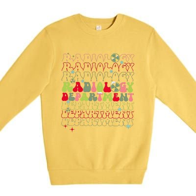 Radiology Department Christmas Xray Tech Team Rad Tech Premium Crewneck Sweatshirt