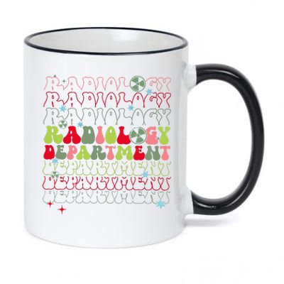 Radiology Department Christmas Xray Tech Team Rad Tech 11oz Black Color Changing Mug