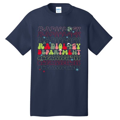 Radiology Department Christmas Xray Tech Team Rad Tech Tall T-Shirt