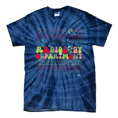 Radiology Department Christmas Xray Tech Team Rad Tech Tie-Dye T-Shirt