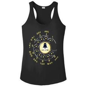 Rotary Dial Classic Phone Ladies PosiCharge Competitor Racerback Tank