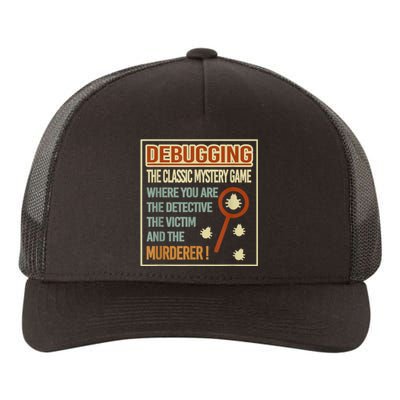 Retro Debugging Computer Science Programmers Coding Yupoong Adult 5-Panel Trucker Hat