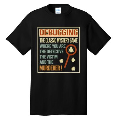 Retro Debugging Computer Science Programmers Coding Tall T-Shirt