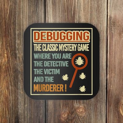 Retro Debugging Computer Science Programmers Coding Coaster