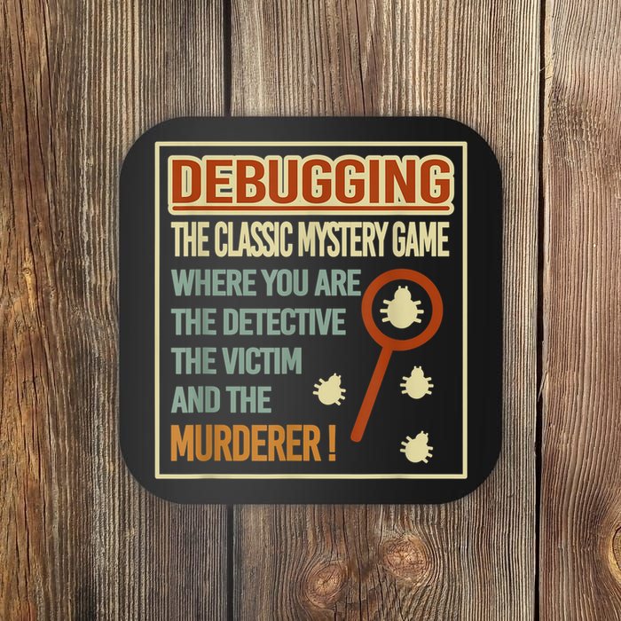 Retro Debugging Computer Science Programmers Coding Coaster