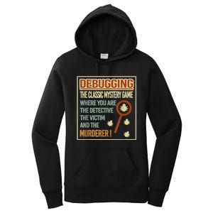 Retro Debugging Computer Science Programmers Coding Women's Pullover Hoodie