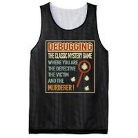 Retro Debugging Computer Science Programmers Coding Mesh Reversible Basketball Jersey Tank